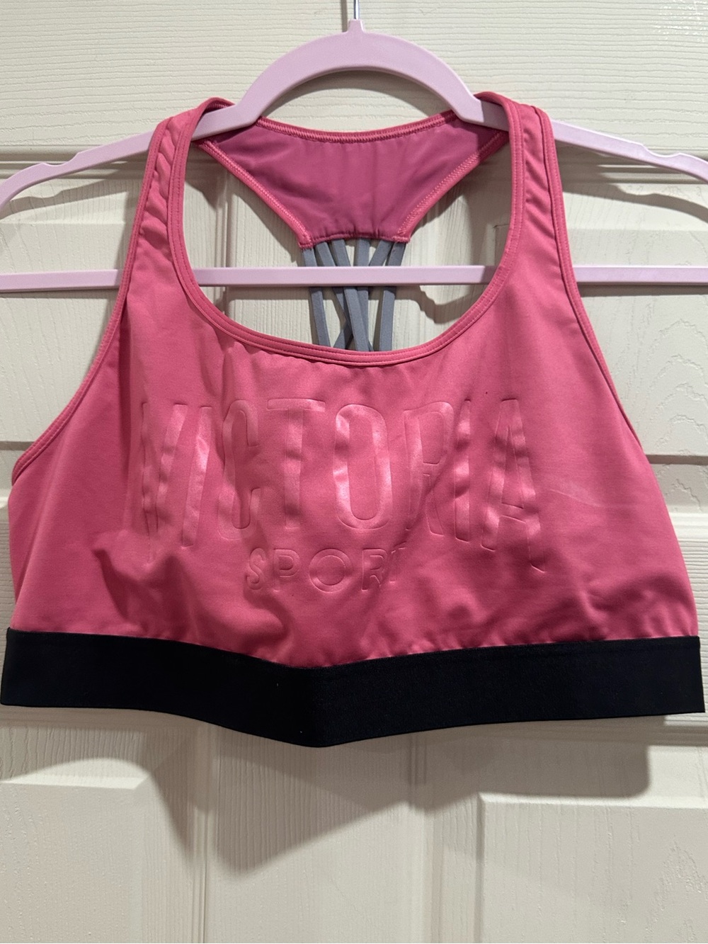 Victoria's Secret Pink Sports Bra with Black Band